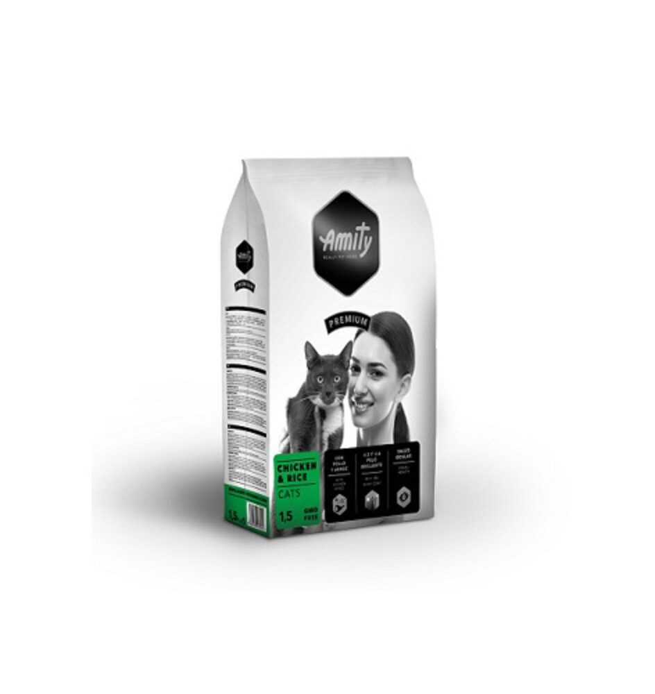 CIBO GATTO AMITY 1,5 KG ADULT CHICKEN RICE