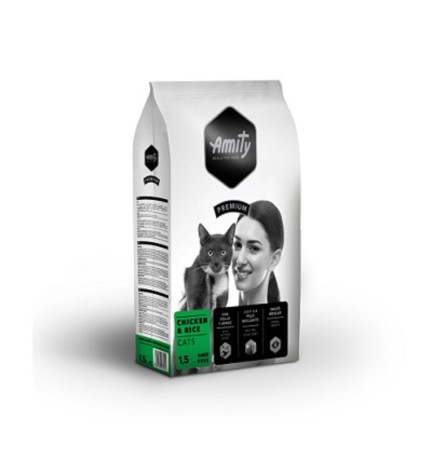 CIBO GATTO AMITY 1,5 KG ADULT CHICKEN RICE