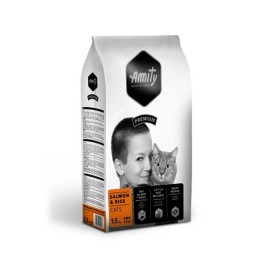 CIBO GATTO AMITY 1,5 KG ADULT SALMON RICE