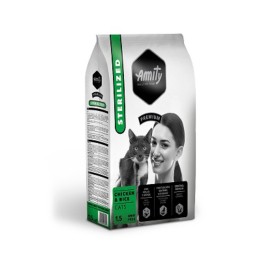 CIBO GATTO AMITY 1,5 KG STERILIZED CHICKEN RICE