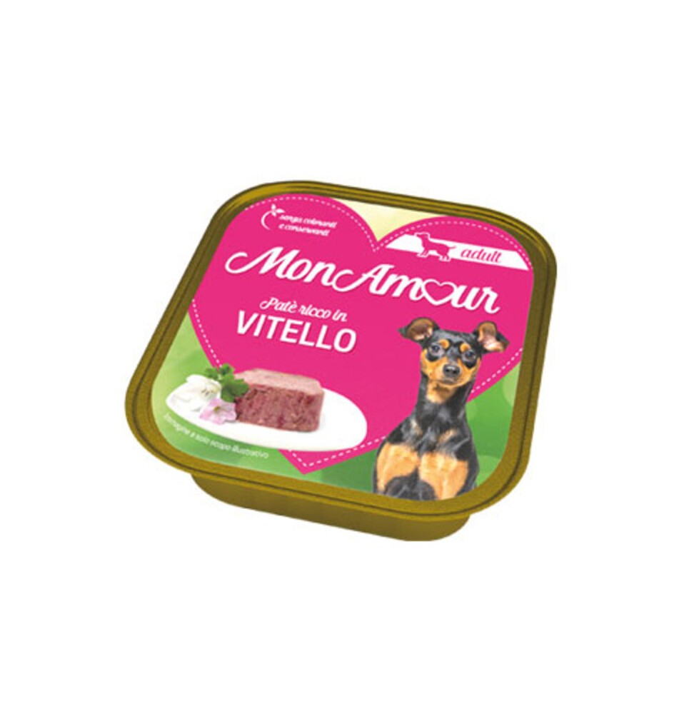 CIBO CANE MONAMOUR 150 G VITELLO