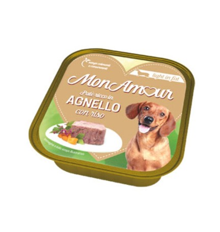 CIBO CANE MONAMOUR 150 G LIGHT AGNELLO E RISO