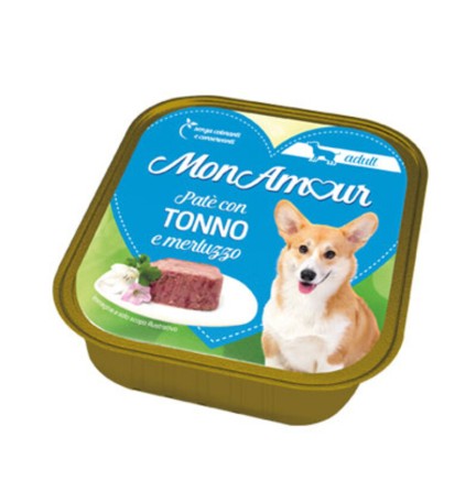 CIBO CANE MONAMOUR 300 G TONNO E MERLUZZO