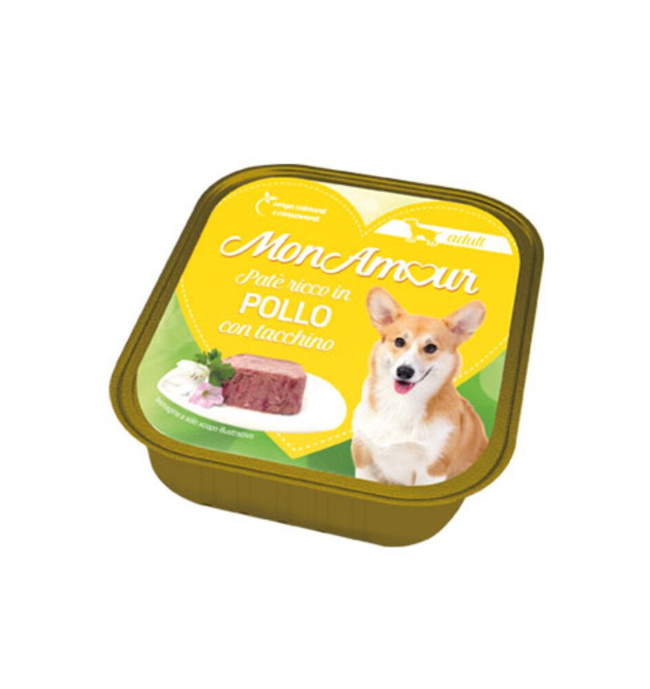 CIBO CANE MONAMOUR 300 G POLLO E TACCHINO
