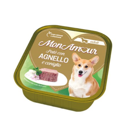 CIBO CANE MONAMOUR 300 G AGNELLO E CONIGLIO