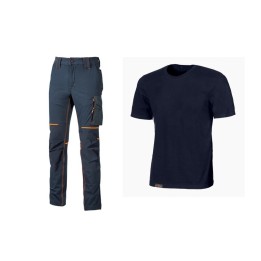 WORKWEAR KIT T-SHIRT+ PANTAL DEEP BLUE TG L