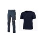 WORKWEAR KIT T-SHIRT+ PANTAL DEEP BLUE TG XL