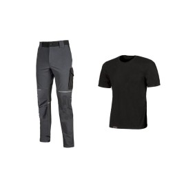 WORKWEAR KIT T-SHIRT+ PANTAL BLACK/GREY TG M