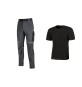 WORKWEAR KIT T-SHIRT+ PANTAL BLACK/GREY TG M