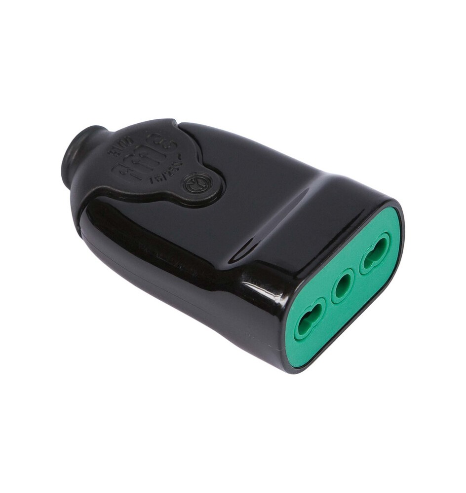 FME 81.001 PRESA BIPASSO 2P+T NERO