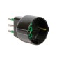 FME 82.121 ADATTATORE 10A 2P+T SCHUKO NERO
