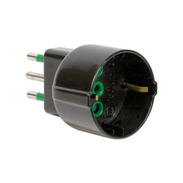 FME 82.131 ADATTATORE 16A 2P+T-SCHUKO NERO