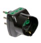 FME 82.241 ADATTATORE 16A 2P+T-2 BIPAS SCHUK NERO