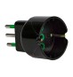 FME 82.601 ADATTATORE 10A 2P+T-SCHUKO GARANTI NERO