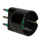 FME 82.611 ADATTATORE 16A 2P+T SCHUKO GARANTI NERO