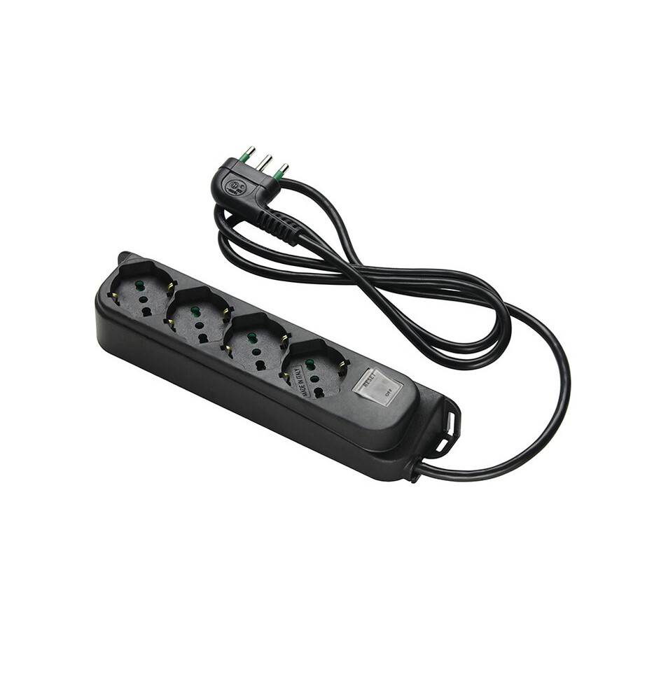 FME 47.4214 MULTIPRESA 4P BIP/SC+INT SICUR 10A NER