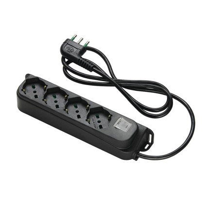 FME 47.4214 MULTIPRESA 4P BIP/SC+INT SICUR 10A NER