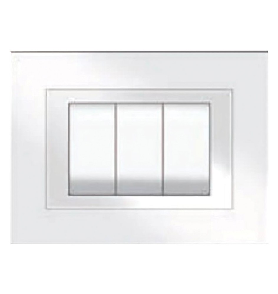 PLACCA COLORE BIANCO 'ELITE' 3 posti - 5703/AW