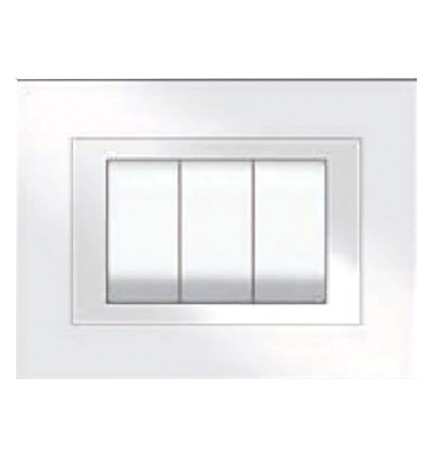 PLACCA COLORE BIANCO 'ELITE' 3 posti - 5703/AW