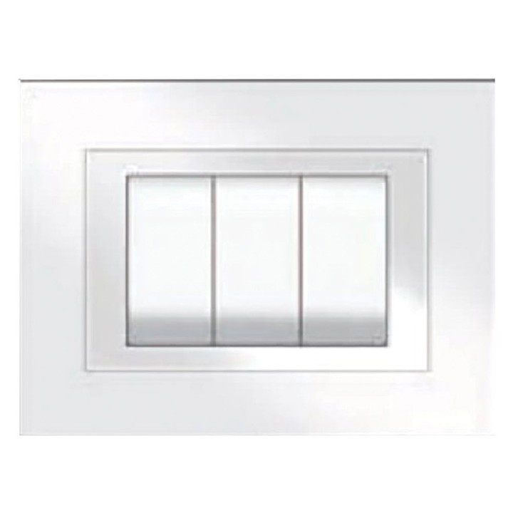 PLACCA COLORE BIANCO 'ELITE' 3 posti - 5703/AW