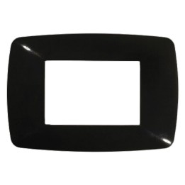 PLACCA COLORE NERO 'BRIO' 3 posti - 3203/N