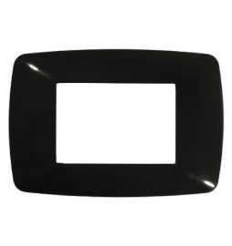 PLACCA COLORE NERO 'BRIO' 3 posti - 3203/N