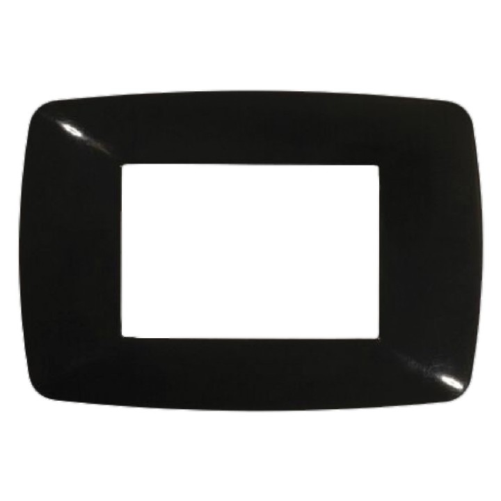 PLACCA COLORE NERO 'BRIO' 3 posti - 3203/N