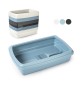 LETTIERA C/PALETTA GATTO MAX BIANCO/AZZURRO/ANTRACITE