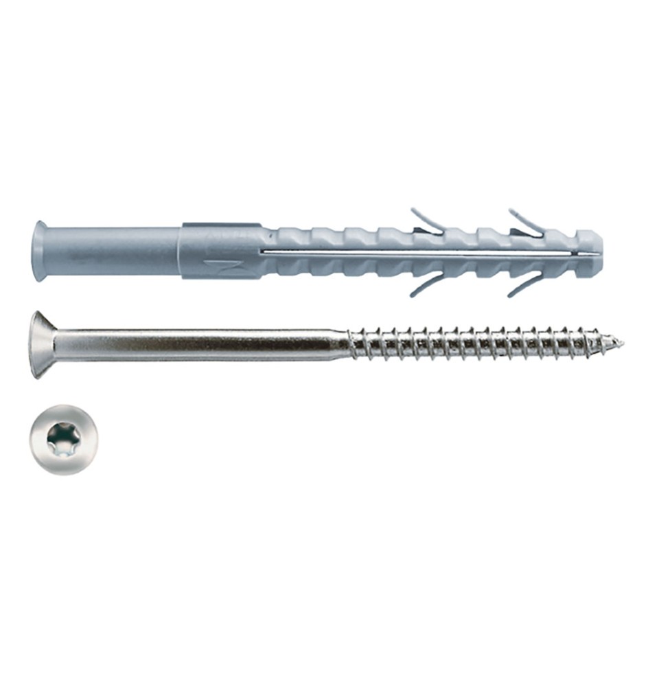 TASSELLO NYLON 'LATER CORNICE' C8A 80 LUVT 8 x 80 - vite Torx T30 5,5 x 85