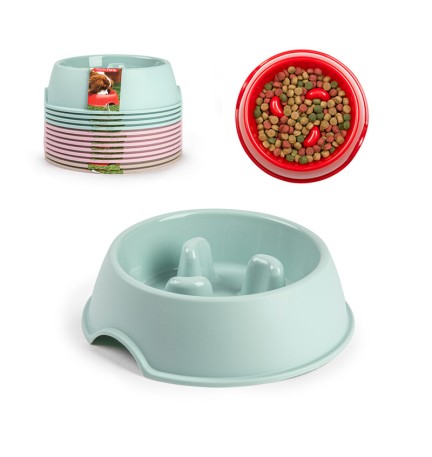 CIOTOLE ANTI VORACIT VERDE/ROSA/TORTORA