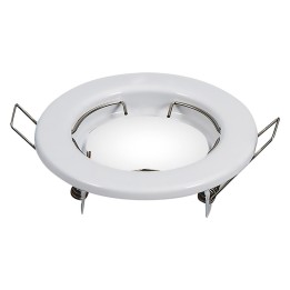 PORTAFARETTO LED FISSO IN METALLO bianco - diametro 81 x h.40 mm