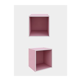 CUBO 35X29X35 CM ROSA