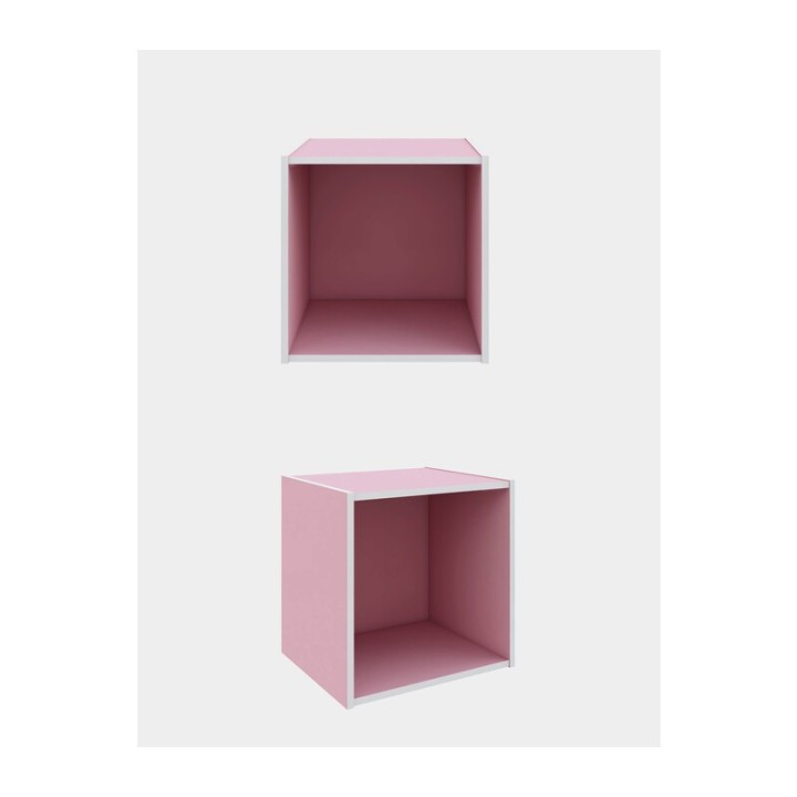 CUBO 35X29X35 CM ROSA