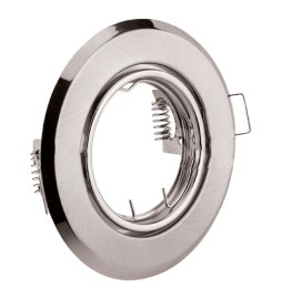 PORTAFARETTO LED ORIENTABILE IN METALLO colore satinato Ø 93 x h.27 mm. Ø...