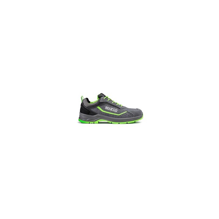 SPARCO SCARPE FELIX S1P GRIGIO VERDE FLUO N.44
