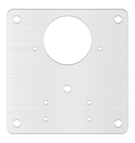 PIASTRA RIPARAZIONE ANTE 'JOLLY' mm 90 x 90 - sp. 0,8 - foro Ø 35 mm