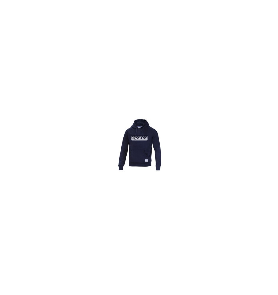 SPARCO FELPA HOODIE FRAME BLU MARINE TG S