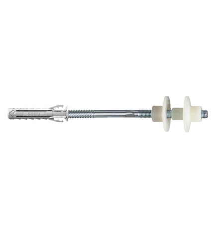 TASSELLO FISSAGGIO LAVABI A SEMINCASSO A PARETE 'WD' Ø 14 x 90 - M10 x 180 mm