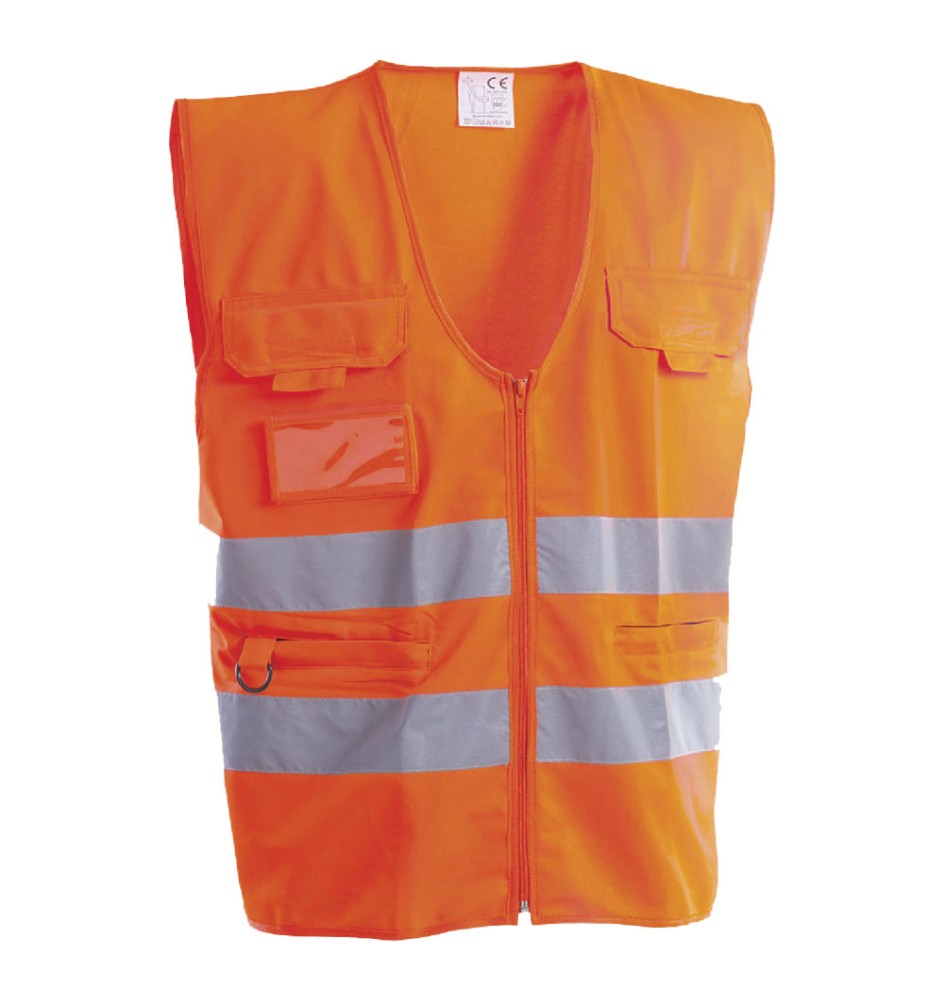 GILET ALTA VISIBILITA' MULTITASCHE 'ROAD' XXL