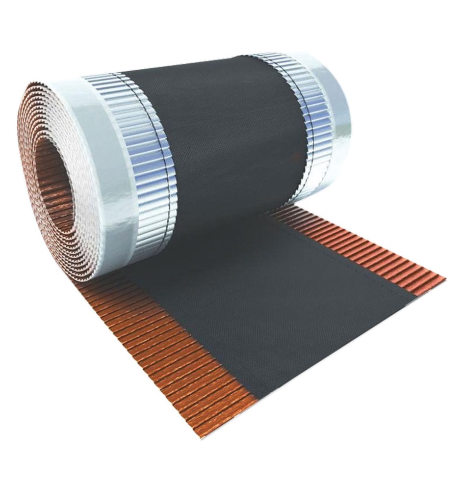 BANDA AUTOADESIVA SOTTOCOLMO 'ONDULAIR ADHESIVE' h. 390 mm x 5 mt. - colore terracotta (RAL8004)