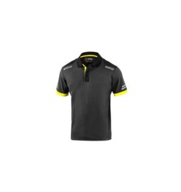 SPARCO POLO TOLEDO GREY YELLOW TG M