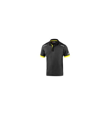 SPARCO POLO TOLEDO GREY YELLOW TG XL