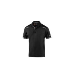 SPARCO POLO TOLEDO BLACK GREY TG L