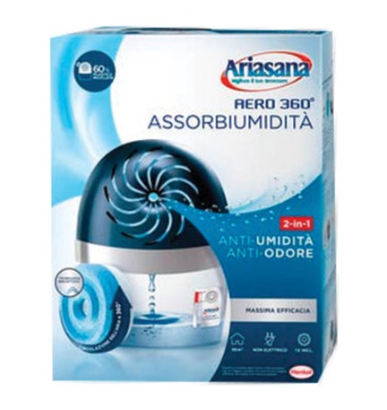 ASSORBIUMIDITA' IN KIT 'ARIASANA 'AERO 360°' kit - con 1 ricarica
