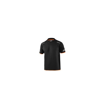 SPARCO T-SHIRT TUCSON BLACK ORANGE TG XL