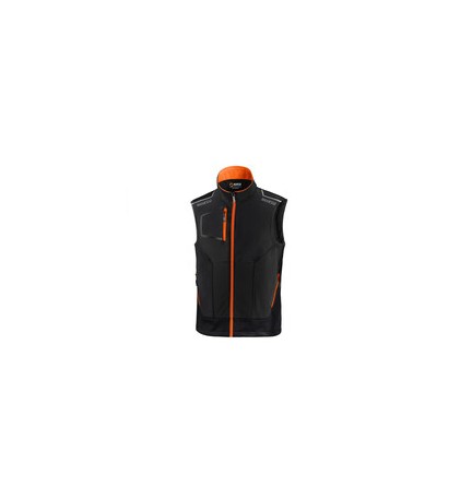 SPARCO GILET ILLINOIS BLACK ORANGE TG XL