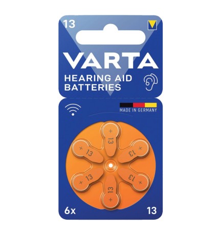 PILA PER APPARECCHI ACUSTICI '13' Pz 6 - 1,45 V