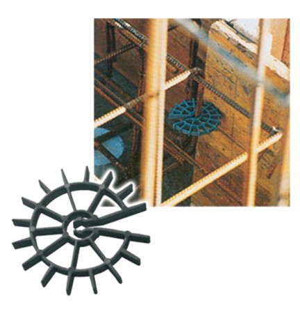 DISTANZIATORE PER CASSERO CIRCOLARE mm 67 x h.7 - per tondino min 6 max 12 mm