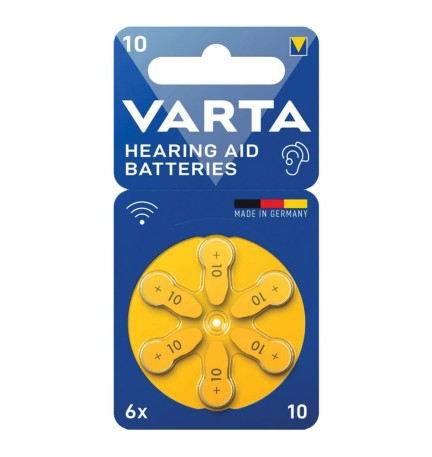 PILA PER APPARECCHI ACUSTICI '10' Pz 6 - 1,45 V