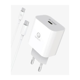 CARICATORE RAPIDO 20W C/CAVO USB-C / USB-C